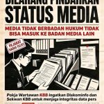 Ketua Pokja Wartawan KBB: Media Tanpa Badan Hukum Tidak Dapat Dipindahkan ke Media Lain